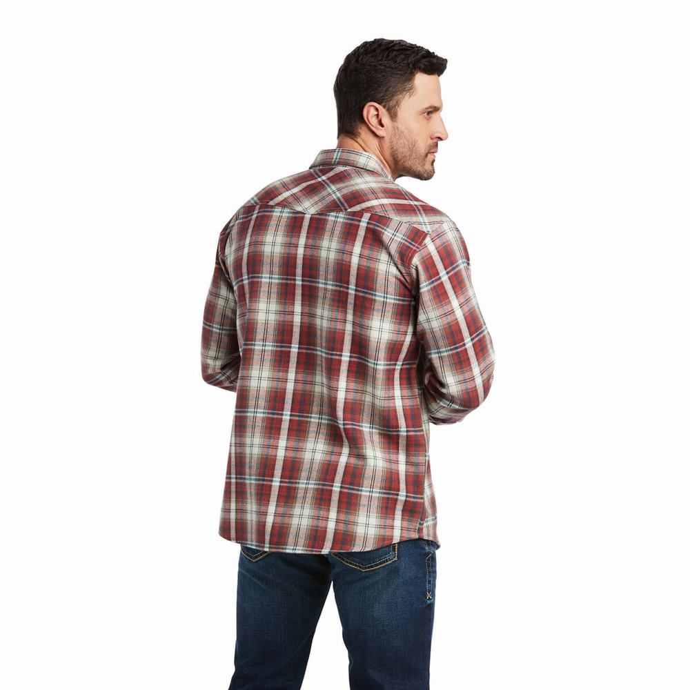 Men's Ariat Hamelin Retro Fit Shirts Multicolor | GXOS-34962