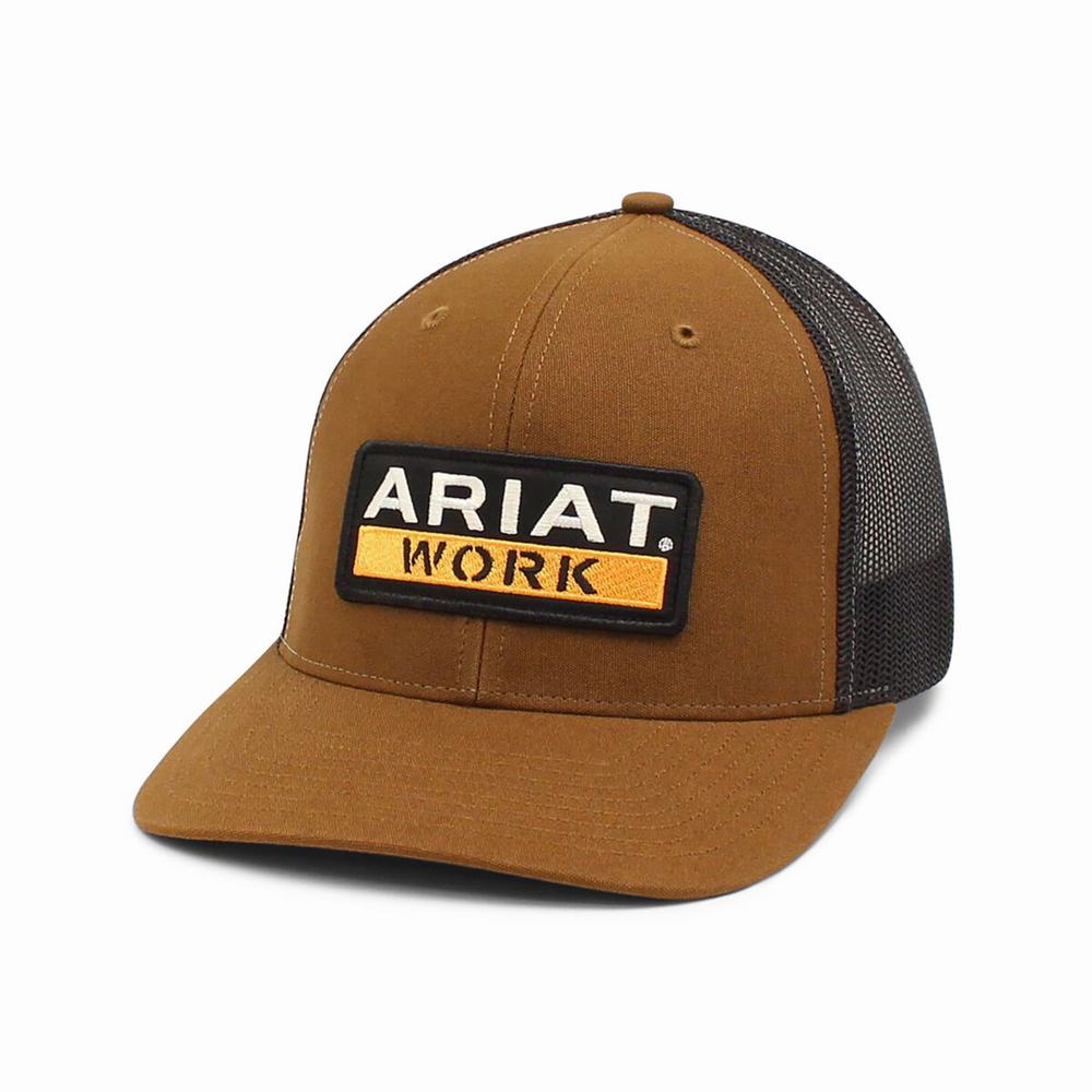 Men\'s Ariat Hats Brown | PIHT-80346