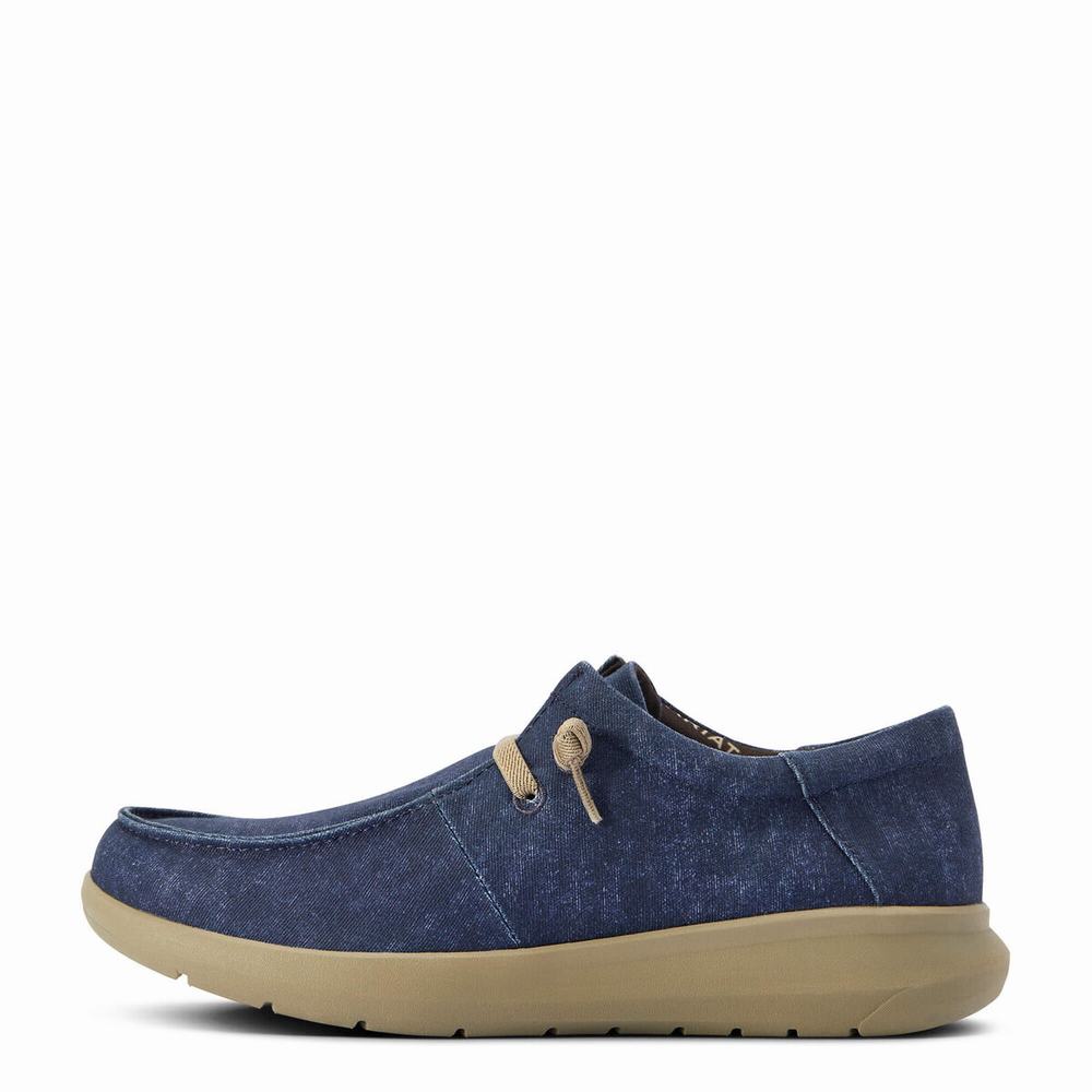 Men's Ariat Hilo Stretch Lace Sneakers Blue | UJEV-91086