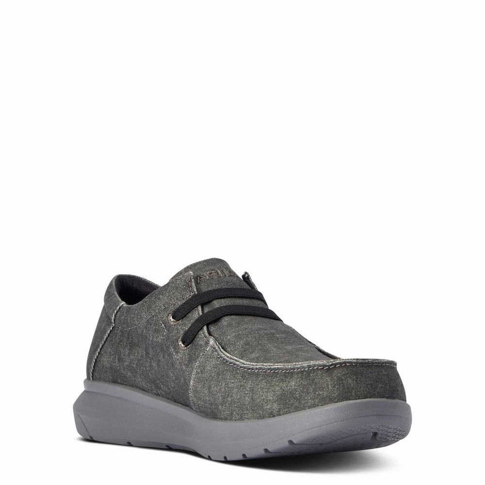 Men's Ariat Hilo Stretch Sneakers Grey | LPER-54269