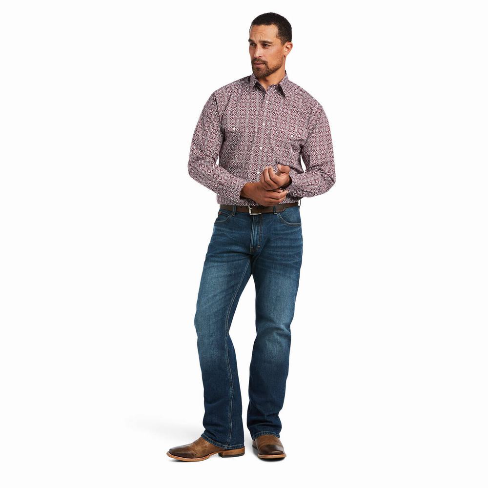 Men's Ariat Jair Classic Fit Shirts Multicolor | PNUL-81632