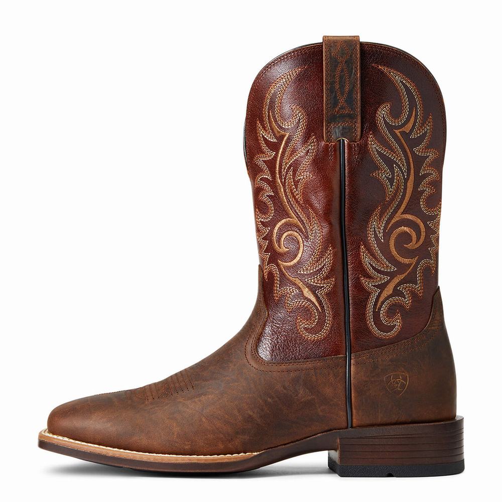 Men's Ariat Lasco Ultra Western Boots Brown | AOIM-54863