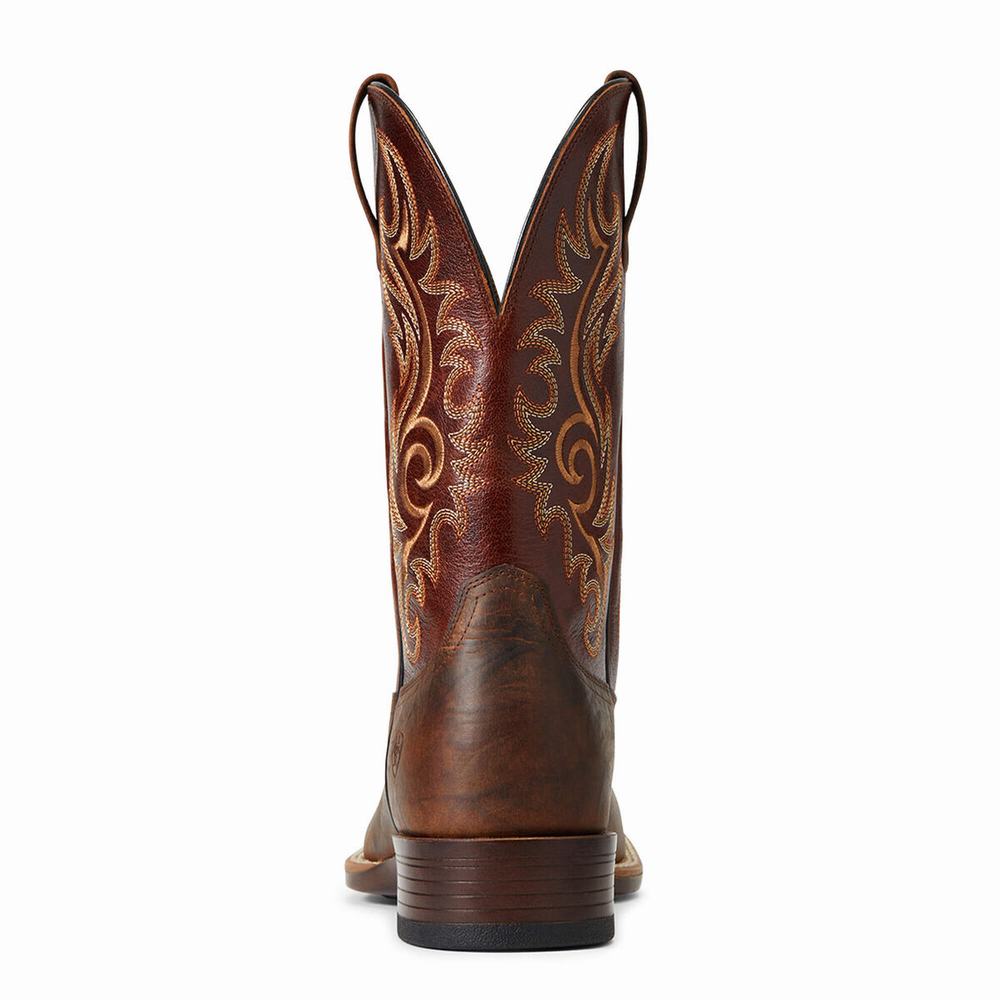 Men's Ariat Lasco Ultra Western Boots Brown | AOIM-54863