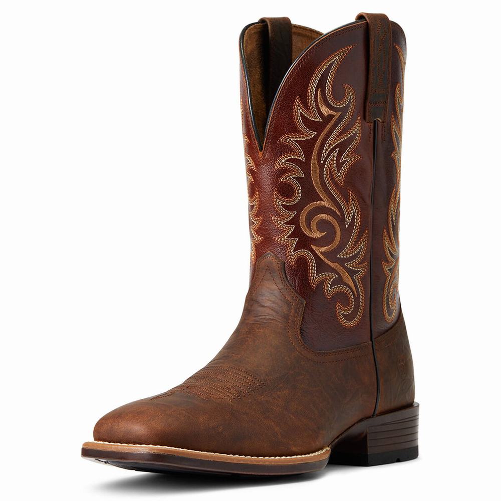 Men\'s Ariat Lasco Ultra Western Boots Brown | AOIM-54863