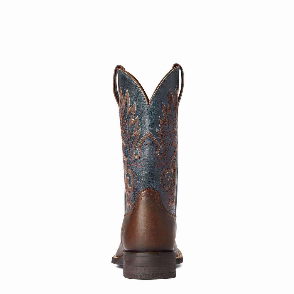 Men's Ariat Layton Western Boots Brown | DSXL-48129