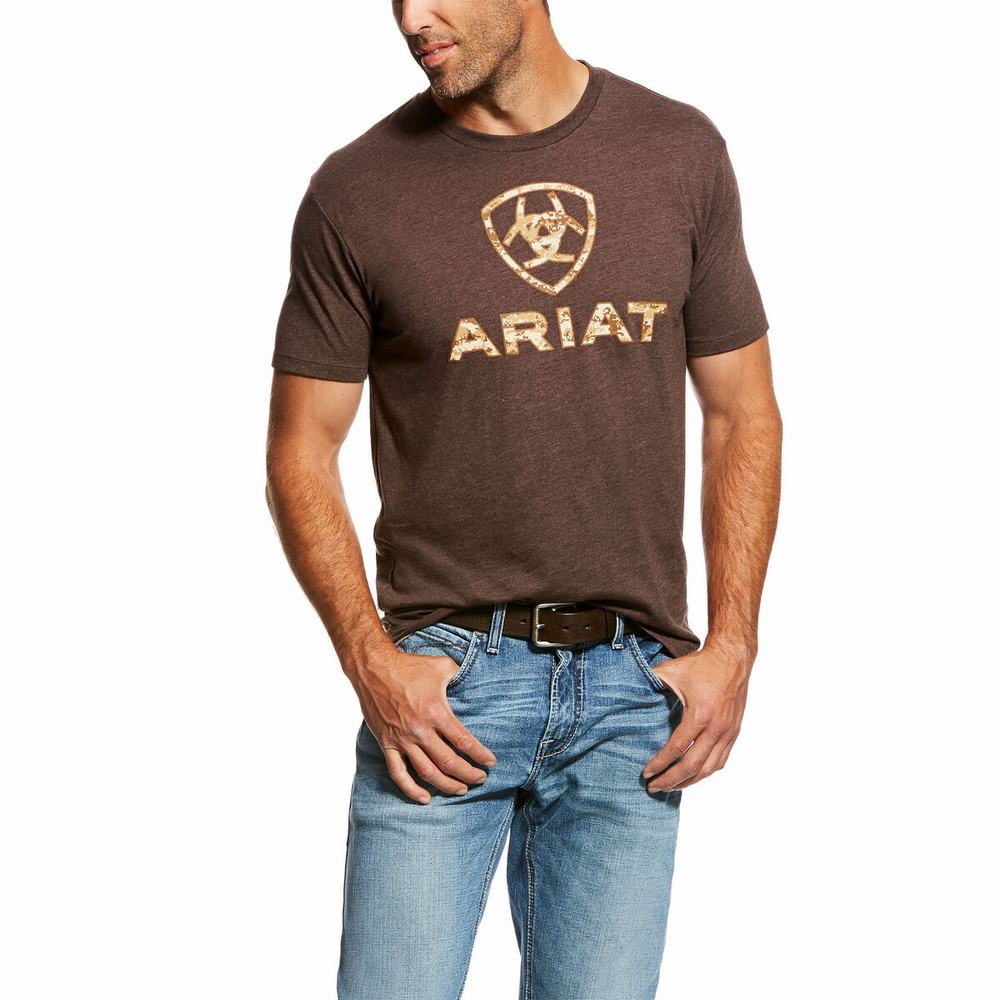 Men\'s Ariat Liberty USA Shirts Brown | DRAY-51287