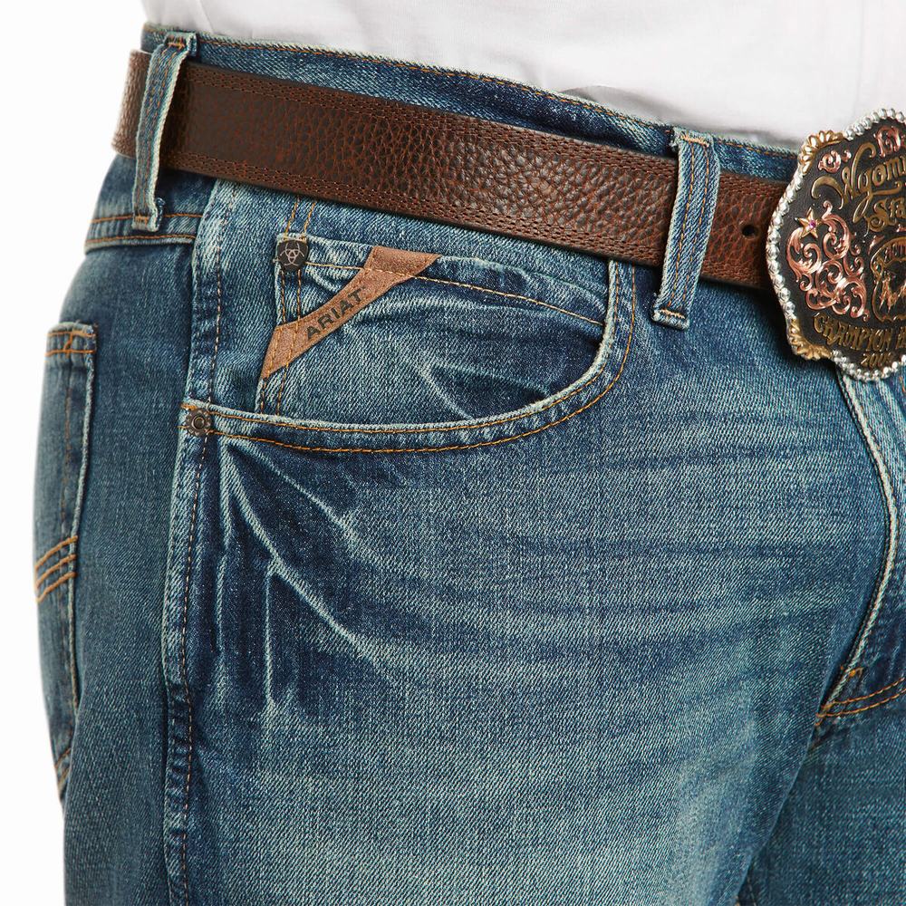 Men's Ariat M3 Loose Legacy Straight-Fit Jeans Multicolor | XMOY-89261