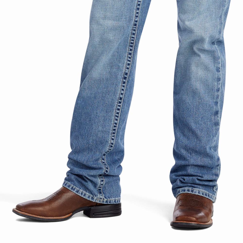 Men's Ariat M4 Low Rise Grayson Cut Straight-Fit Jeans Multicolor | YHZX-37824