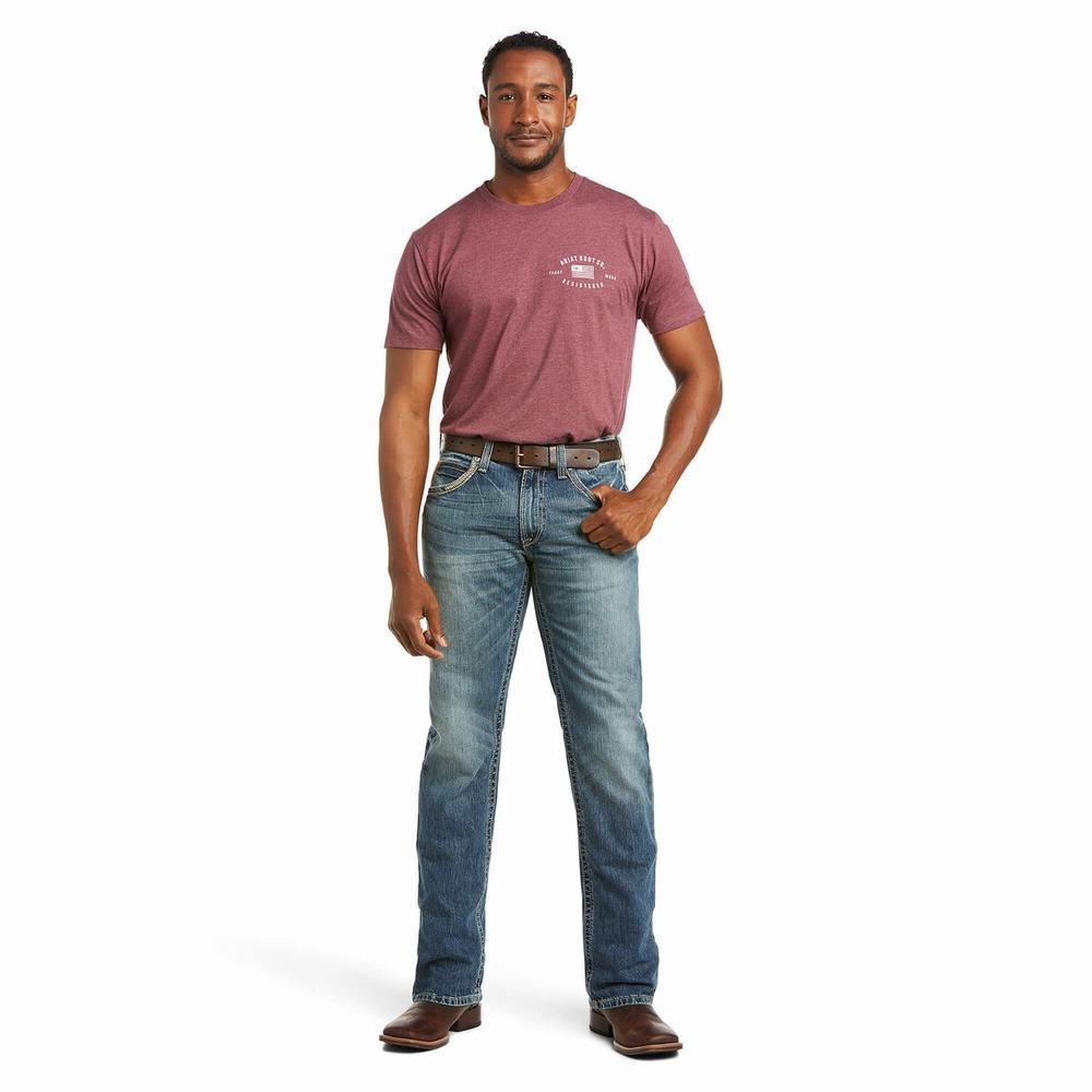 Men's Ariat M5 Slim Gambler Pants Multicolor | RDHS-19852