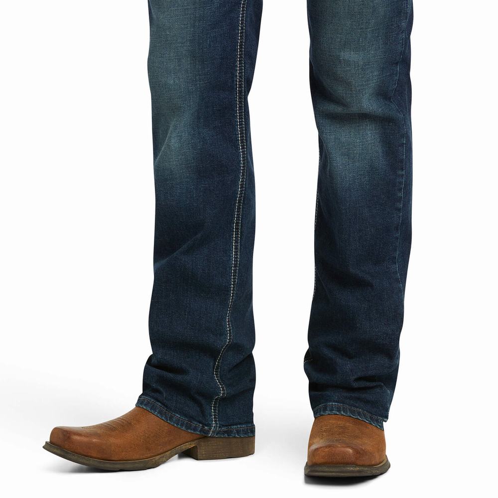 Men's Ariat M7 Slim TekStretch Marcello Straight-Fit Jeans Multicolor | LKDZ-91836