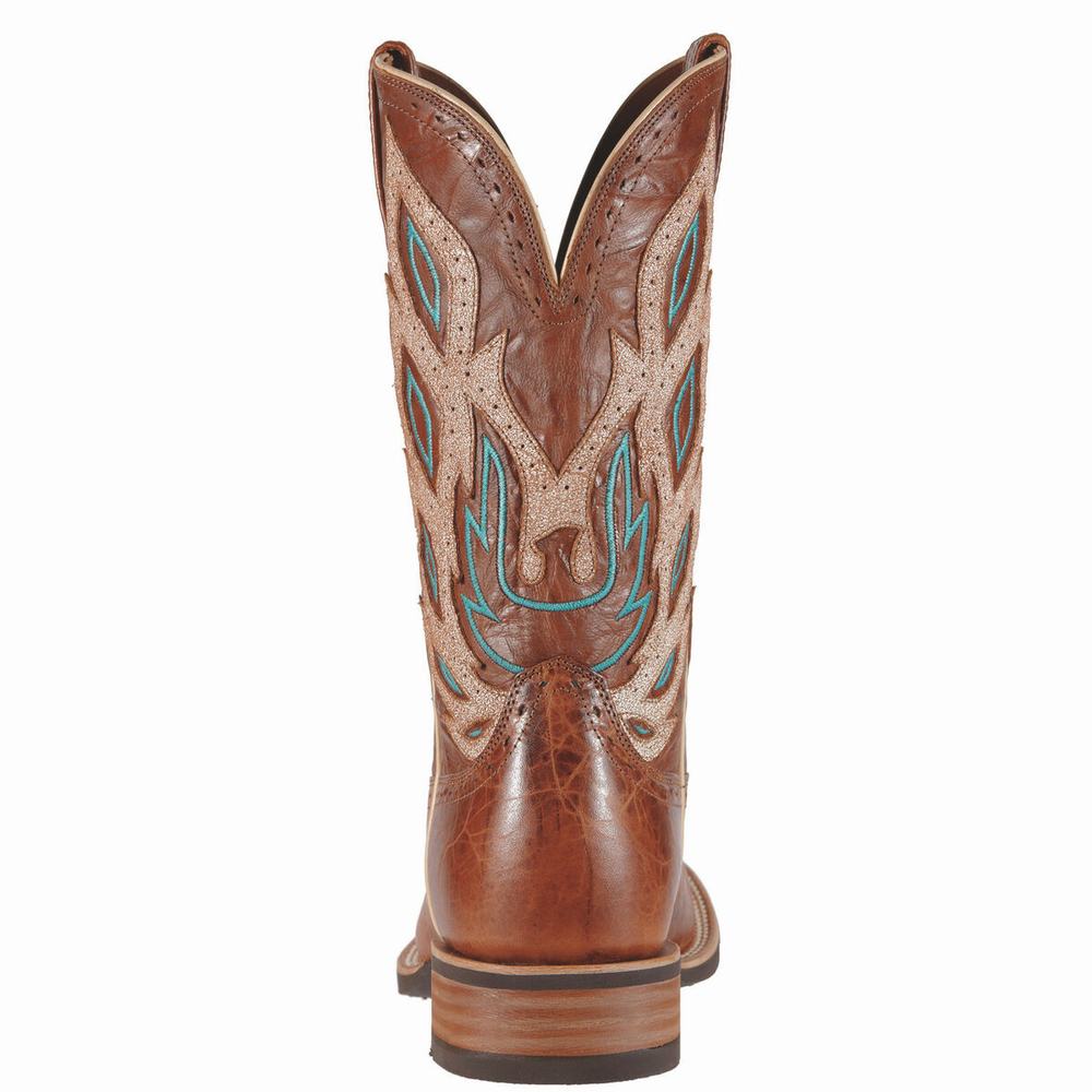 Men's Ariat Nighthawk Western Boots Brown | JCPF-46583