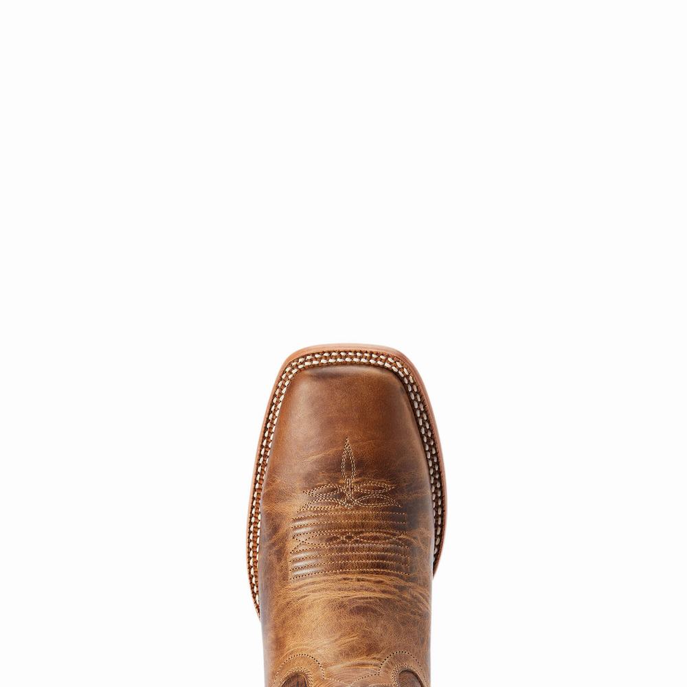 Men's Ariat Point Ryder Western Boots Brown | PZNM-98457