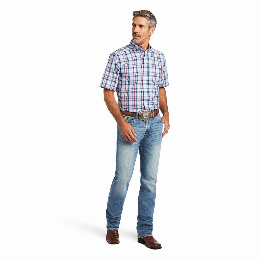 Men's Ariat Pro Series Fergus Fitted Shirts Multicolor | VTYA-92703