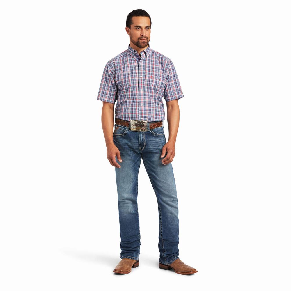 Men's Ariat Pro Series Flint Classic Fit Shirts Multicolor | TCFB-49103