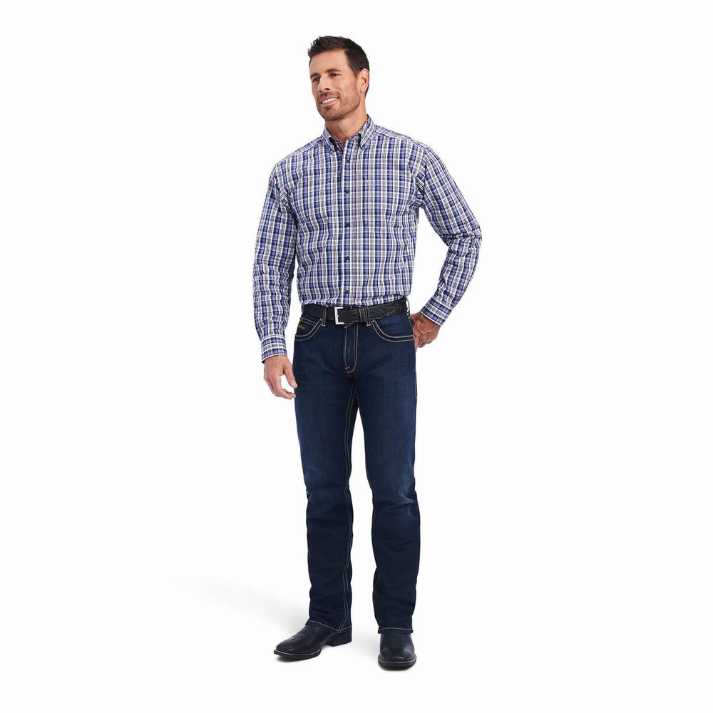 Men's Ariat Pro Series Nolen Classic Fit Shirts Multicolor | TCUH-89152