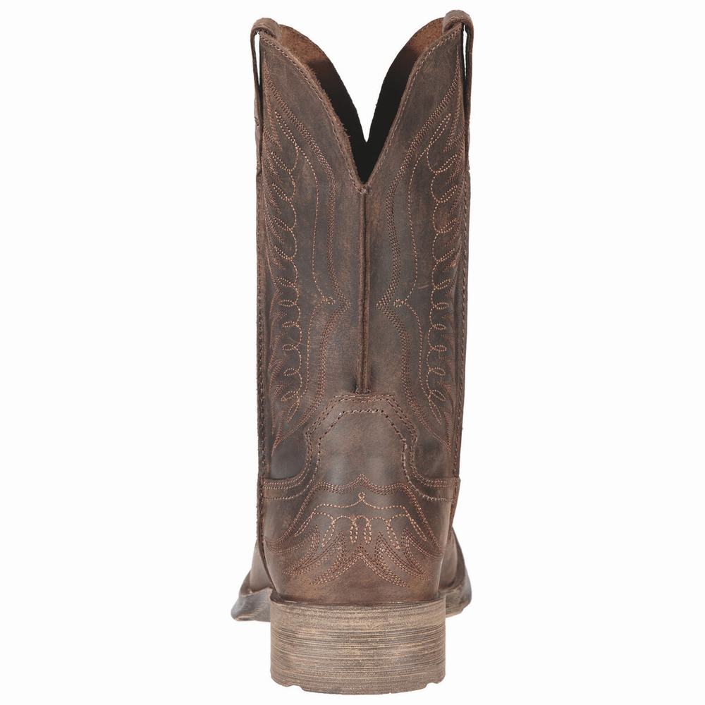 Men's Ariat Rambler Phoenix Dress Boots Brown | UPZD-70962