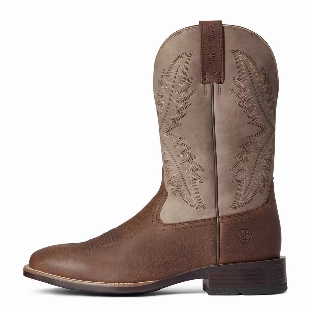 Men's Ariat Rawly Ultra Western Boots Brown | DWYF-06574