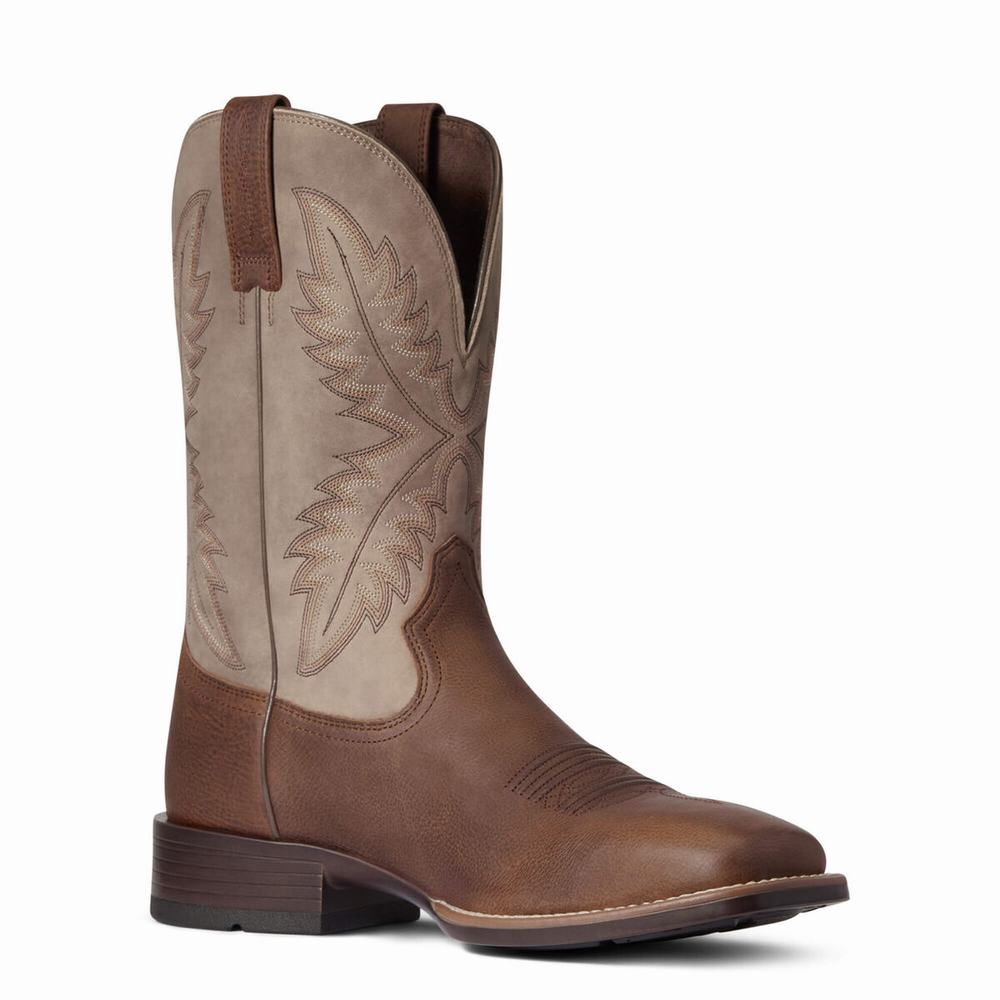 Men's Ariat Rawly Ultra Western Boots Brown | DWYF-06574