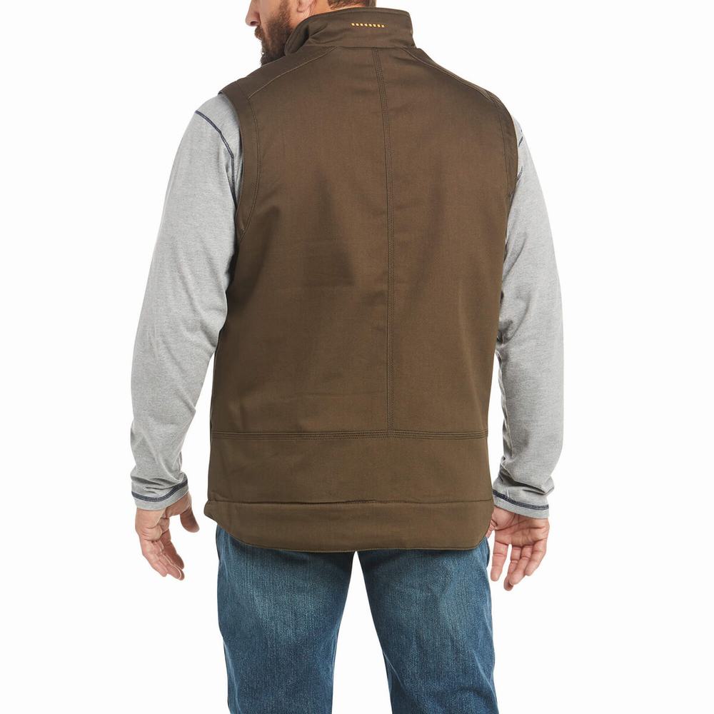 Men's Ariat Rebar DuraCanvas Jackets Multicolor | KMUP-40362