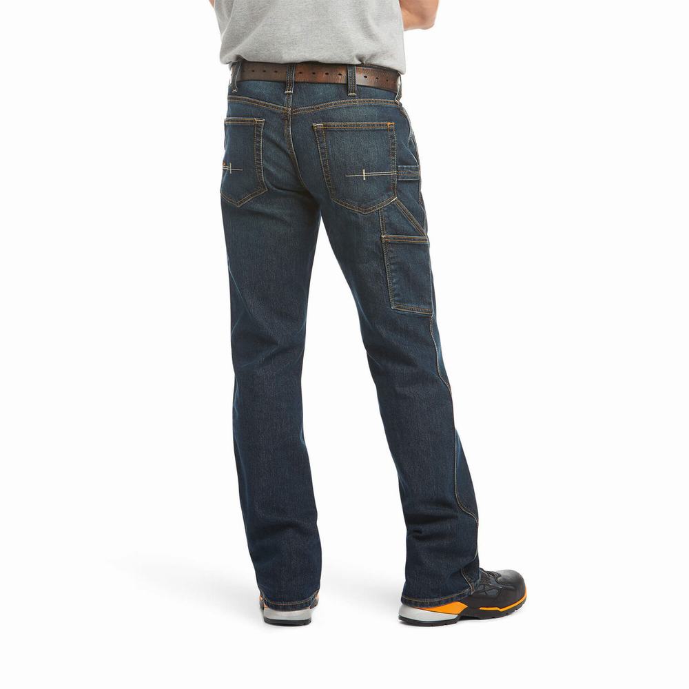 Men's Ariat Rebar M4 Low Rise DuraStretch Workhorse Cut Straight-Fit Jeans Multicolor | NWEB-17648