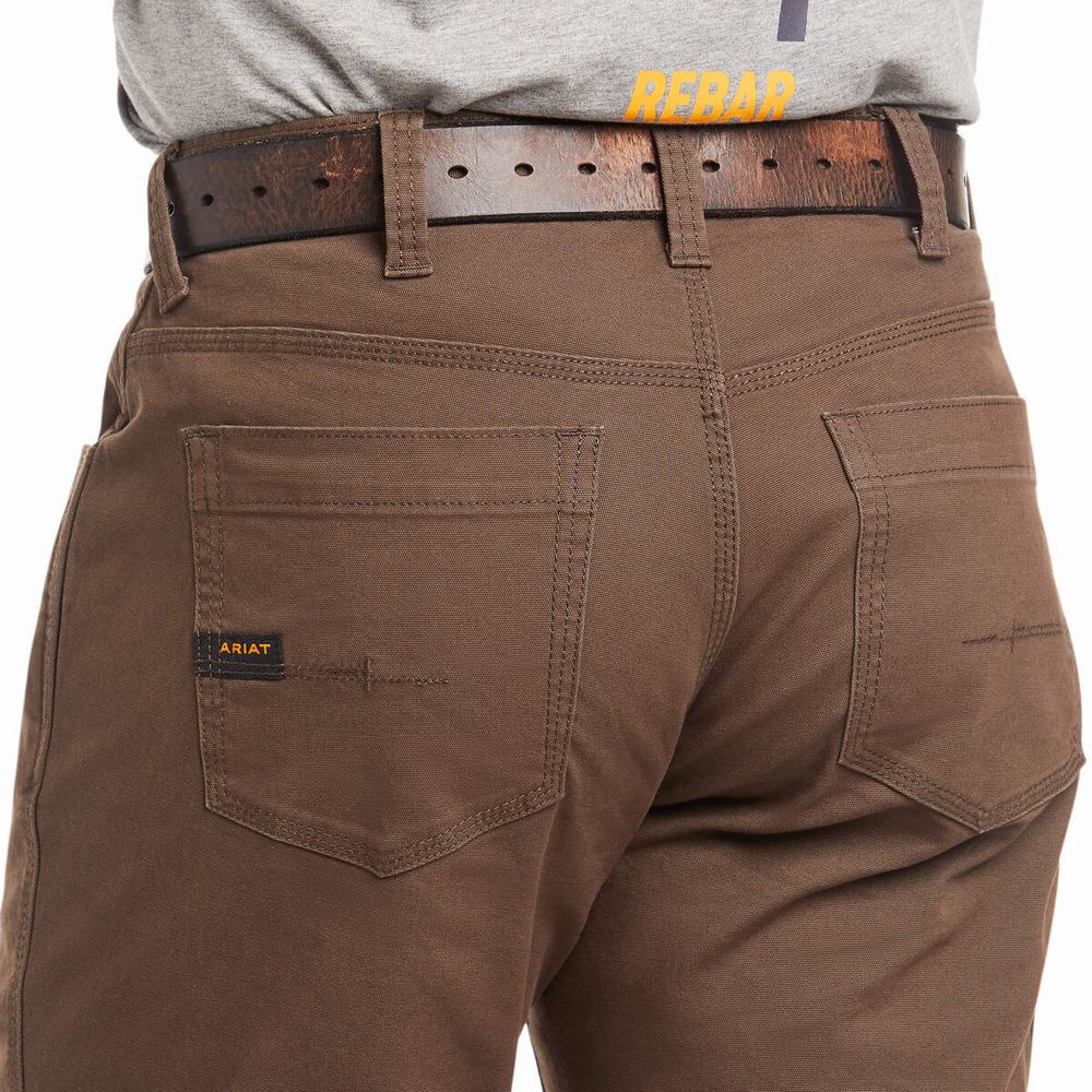 Men's Ariat Rebar M4 Low Rise DuraStretch Made Tough Pants Multicolor | OXSK-38079