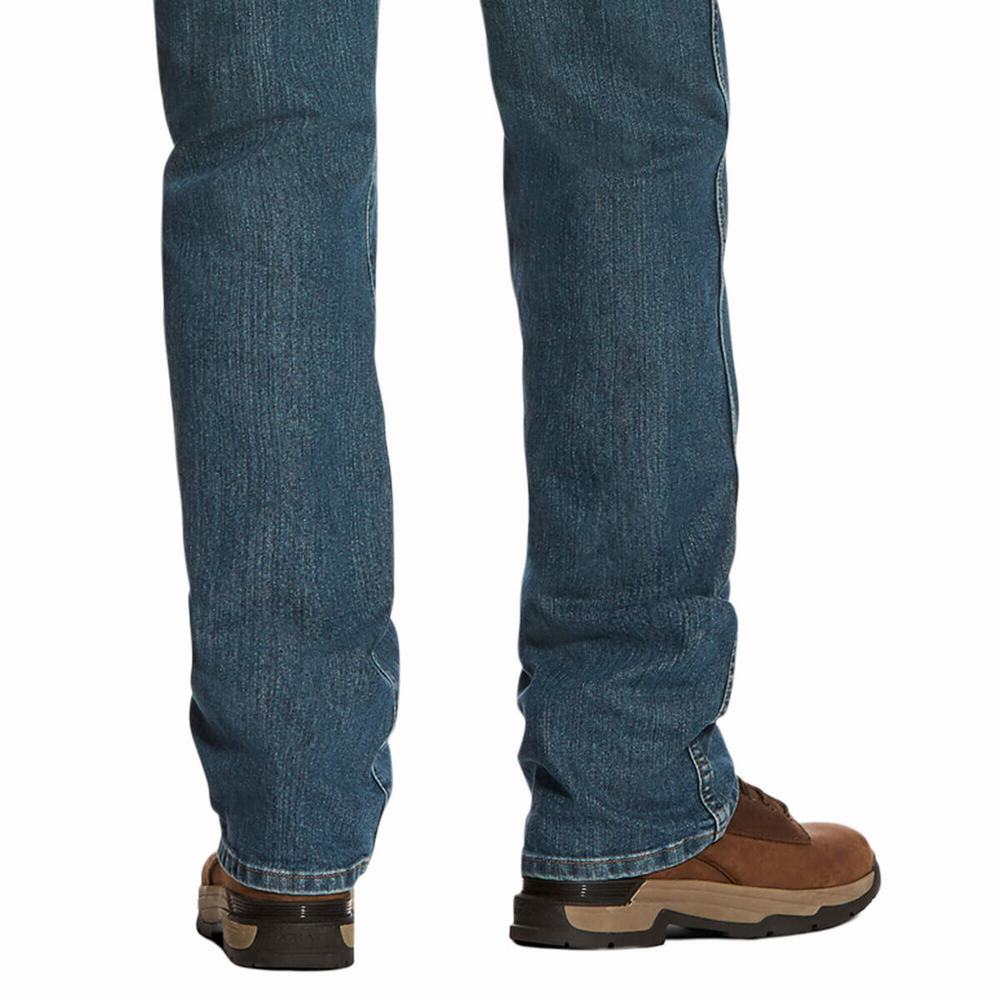 Men's Ariat Rebar M4 Relaxed DuraStretch Basic Cut Skinny Jeans Multicolor | WHJT-21607