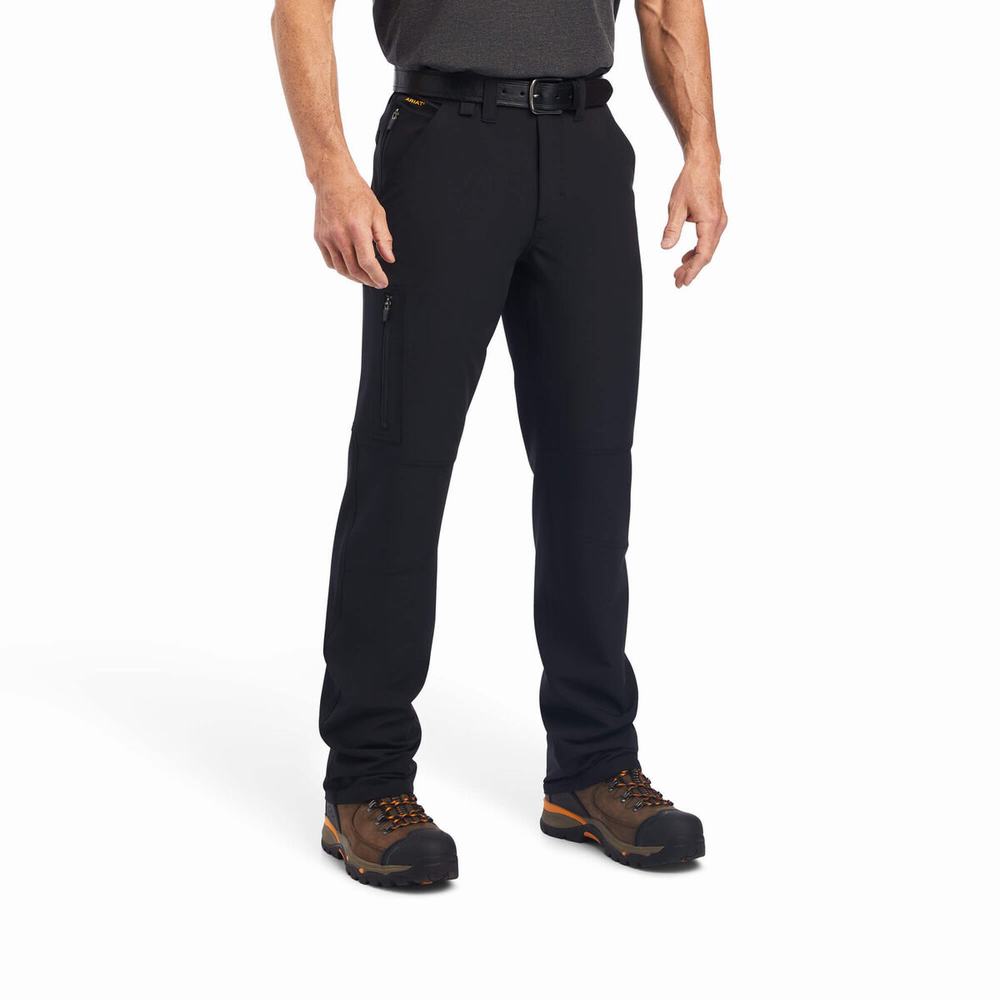 Men\'s Ariat Rebar M5 DuraStretch DriTEK Softshell Pants Black | JWYN-69830