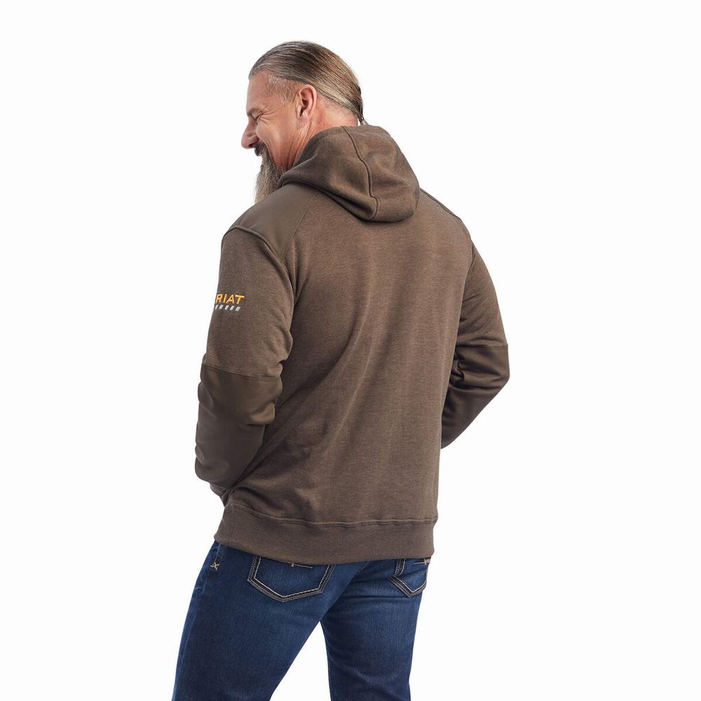 Men's Ariat Rebar Workman DuraCanvas Hoodie Multicolor | DKJF-43756