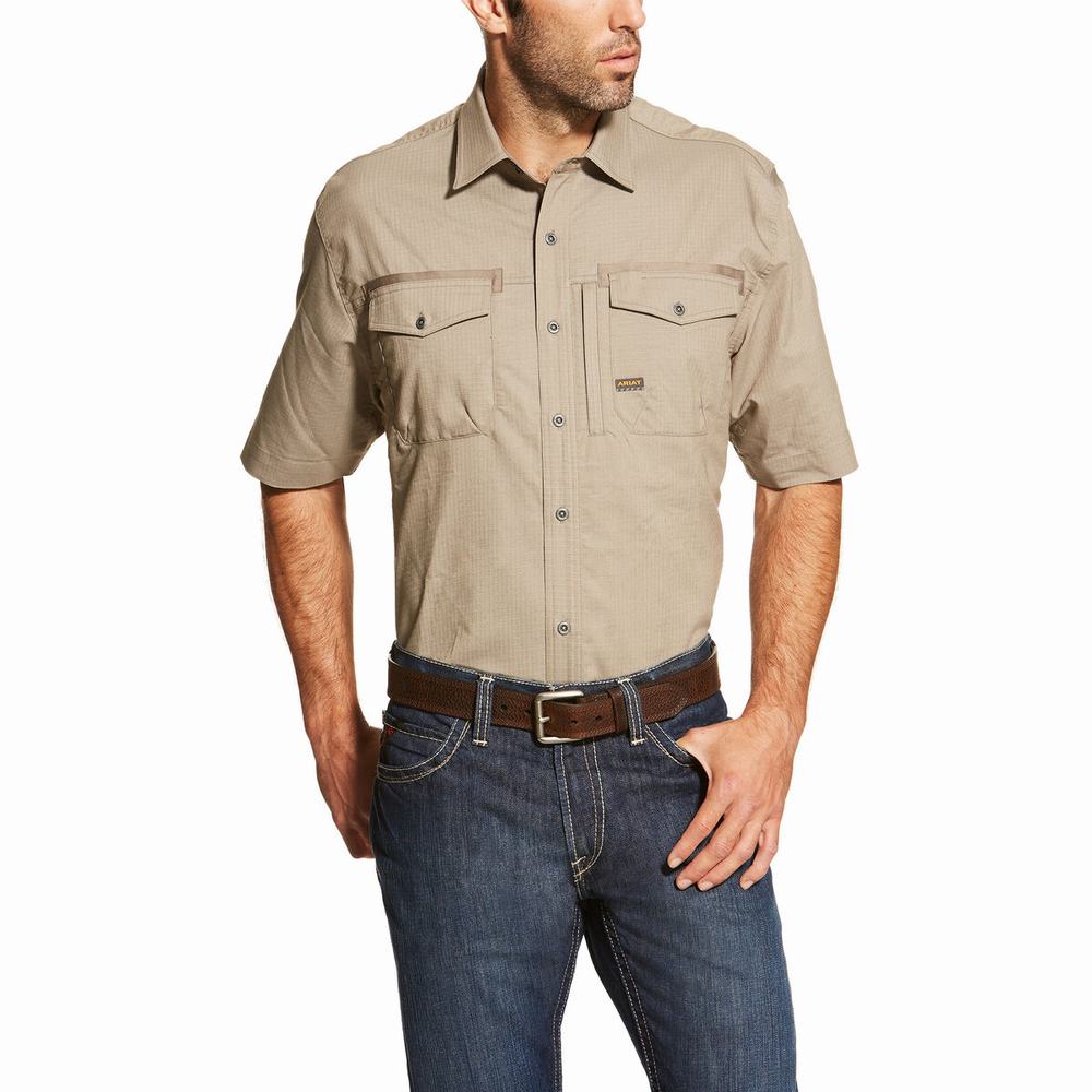 Men\'s Ariat Rebar Workman Shirts Multicolor | VNWI-48506