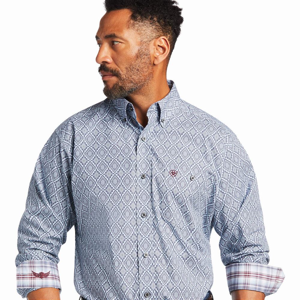 Men's Ariat Relentless Indomitable Stretch Classic Fit Shirts Multicolor | QHJN-05193