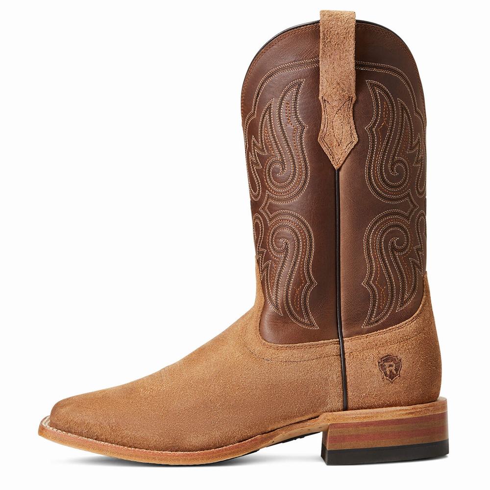 Men's Ariat Relentless Sic 'Em Western Boots Brown | CPON-95174