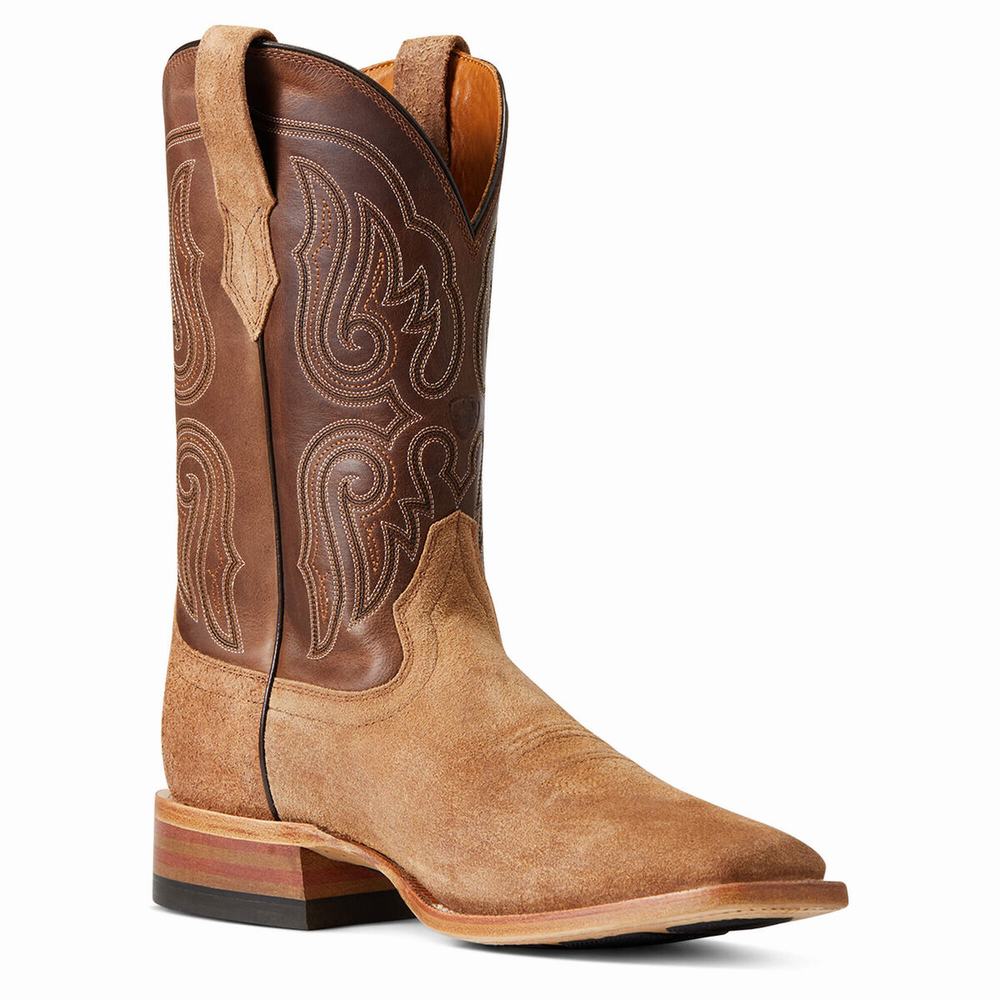 Men's Ariat Relentless Sic 'Em Western Boots Brown | CPON-95174