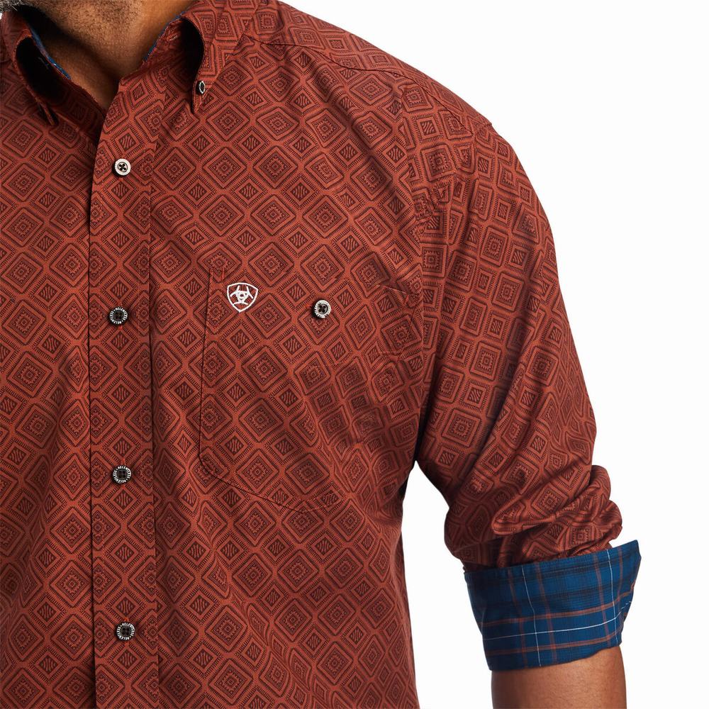 Men's Ariat Relentless Unstoppable Stretch Classic Fit Shirts Multicolor | NTFI-81609