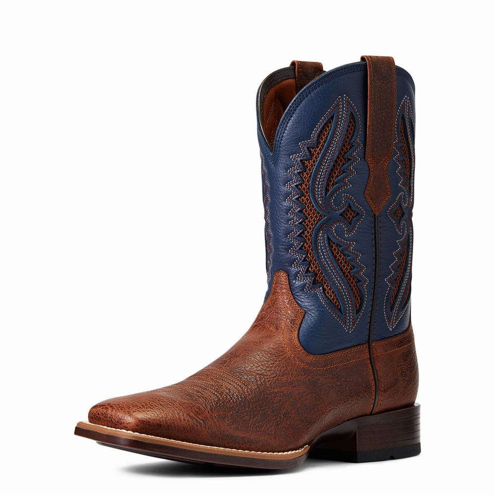 Men\'s Ariat Rowder VentTEK 360 Western Boots Brown | UWOB-28679