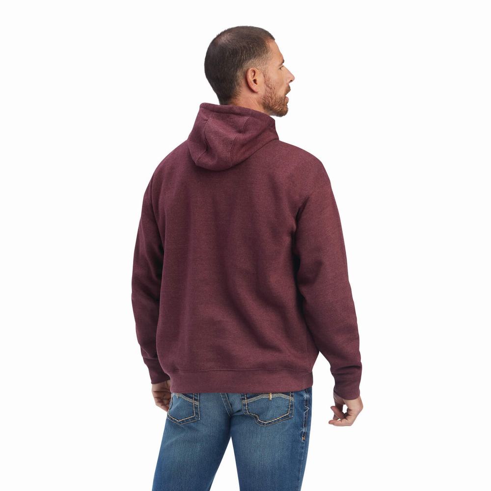 Men's Ariat Southwest Block Hoodie Multicolor | XESH-59180