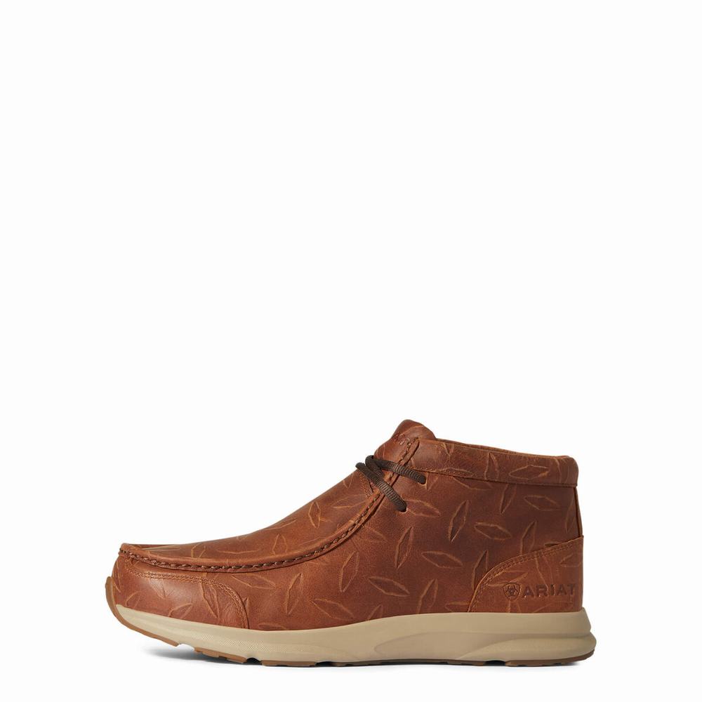 Men's Ariat Spitfire Sneakers Brown | NCZE-65308