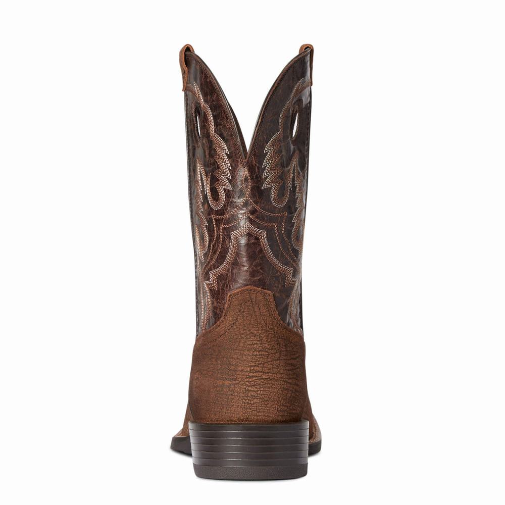 Men's Ariat Sport Buckout Western Boots Multicolor | LBXR-97082