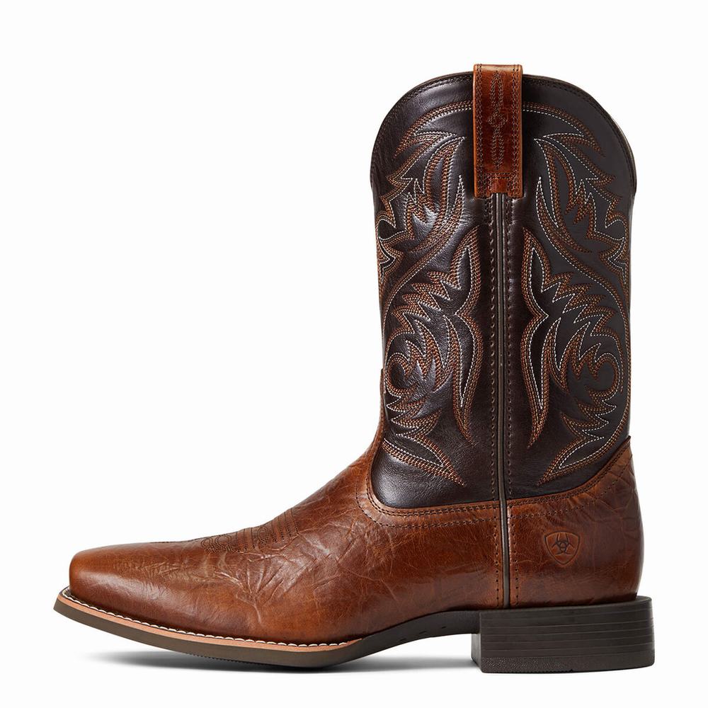 Men's Ariat Sport Herdsman Western Boots Multicolor | YTOS-95278