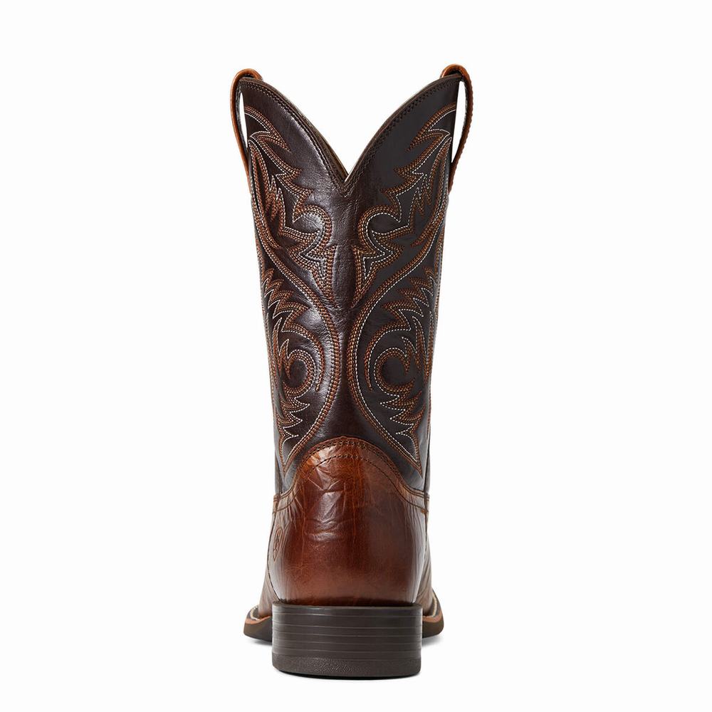 Men's Ariat Sport Herdsman Western Boots Multicolor | YTOS-95278