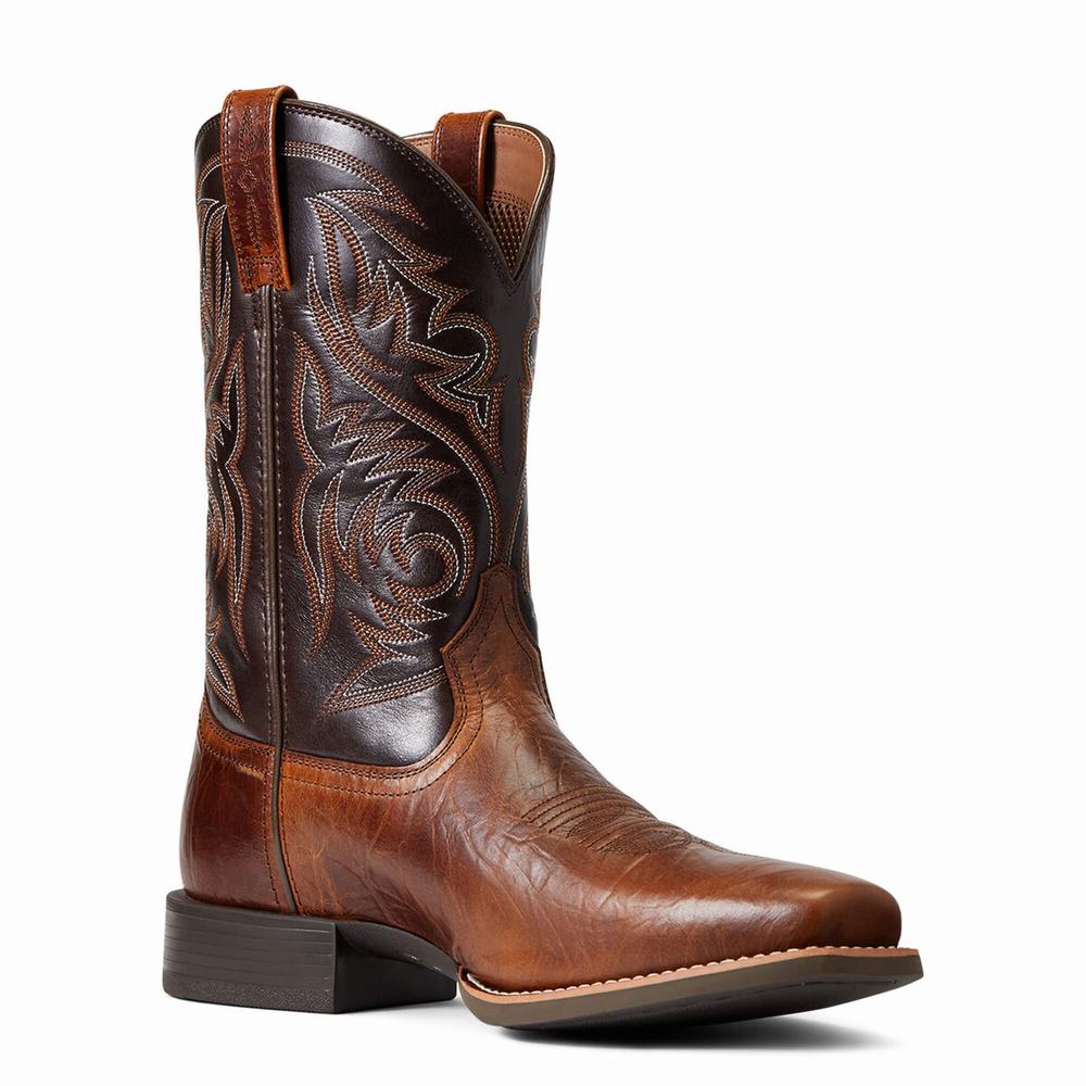 Men's Ariat Sport Herdsman Western Boots Multicolor | YTOS-95278