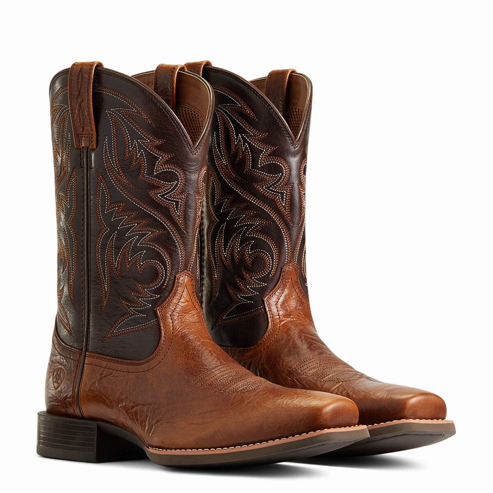 Men's Ariat Sport Herdsman Western Boots Multicolor | YTOS-95278