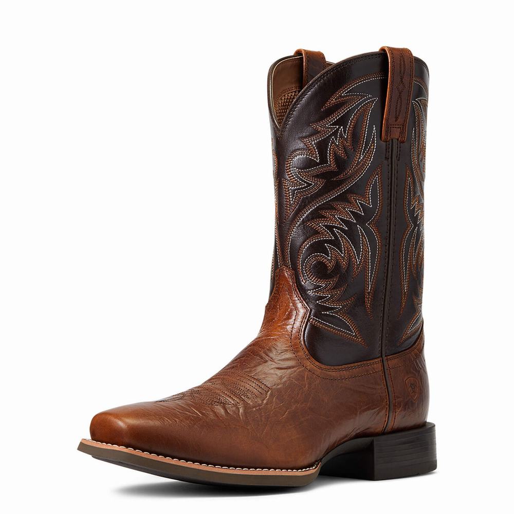 Men\'s Ariat Sport Herdsman Western Boots Multicolor | YTOS-95278