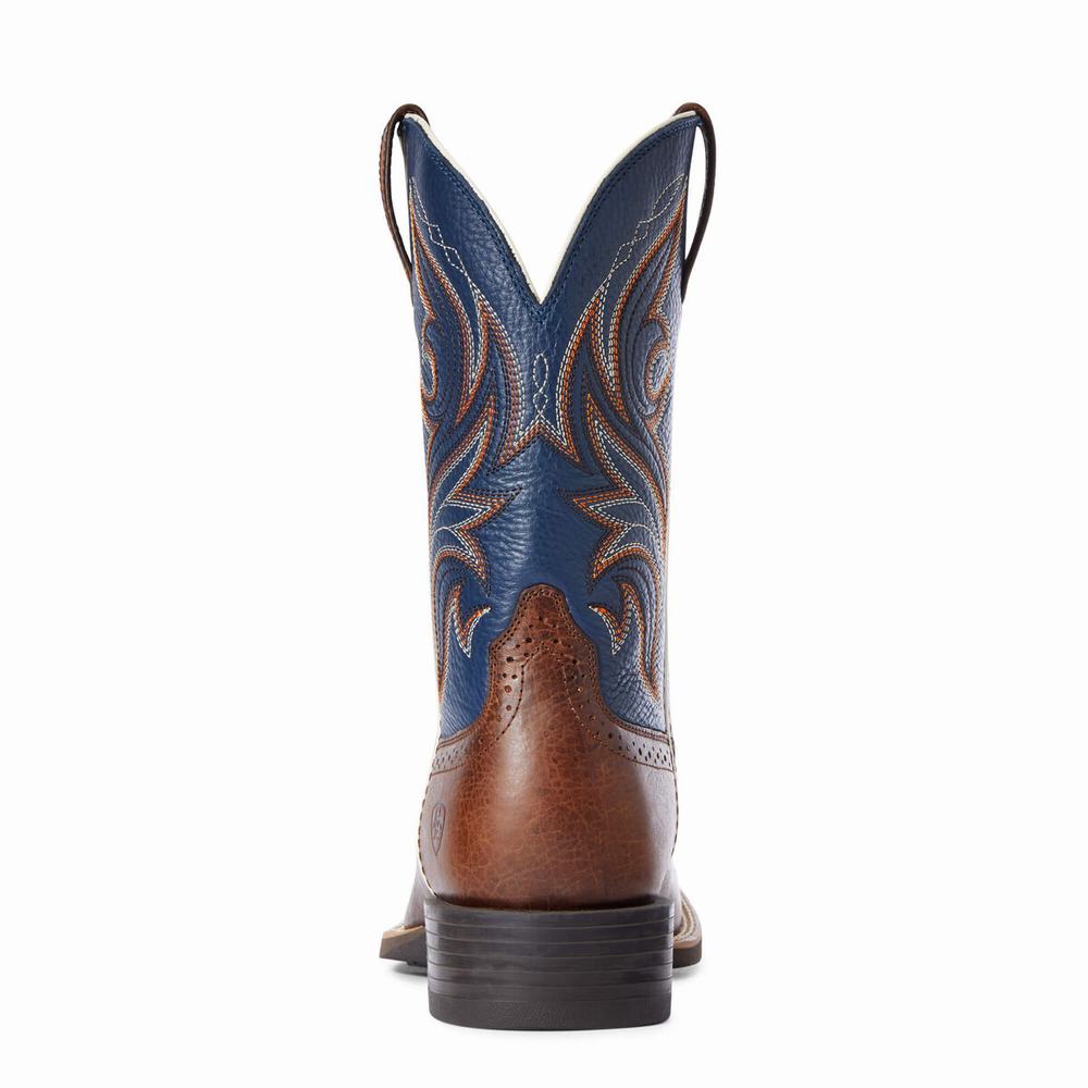 Men's Ariat Sport Knockout Western Boots Multicolor | CRZD-19843