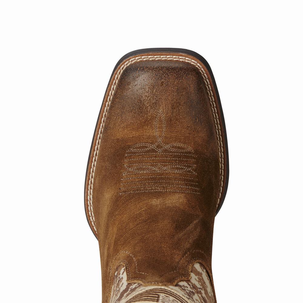 Men's Ariat Sport Patriot Western Boots Beige | YXHZ-97842