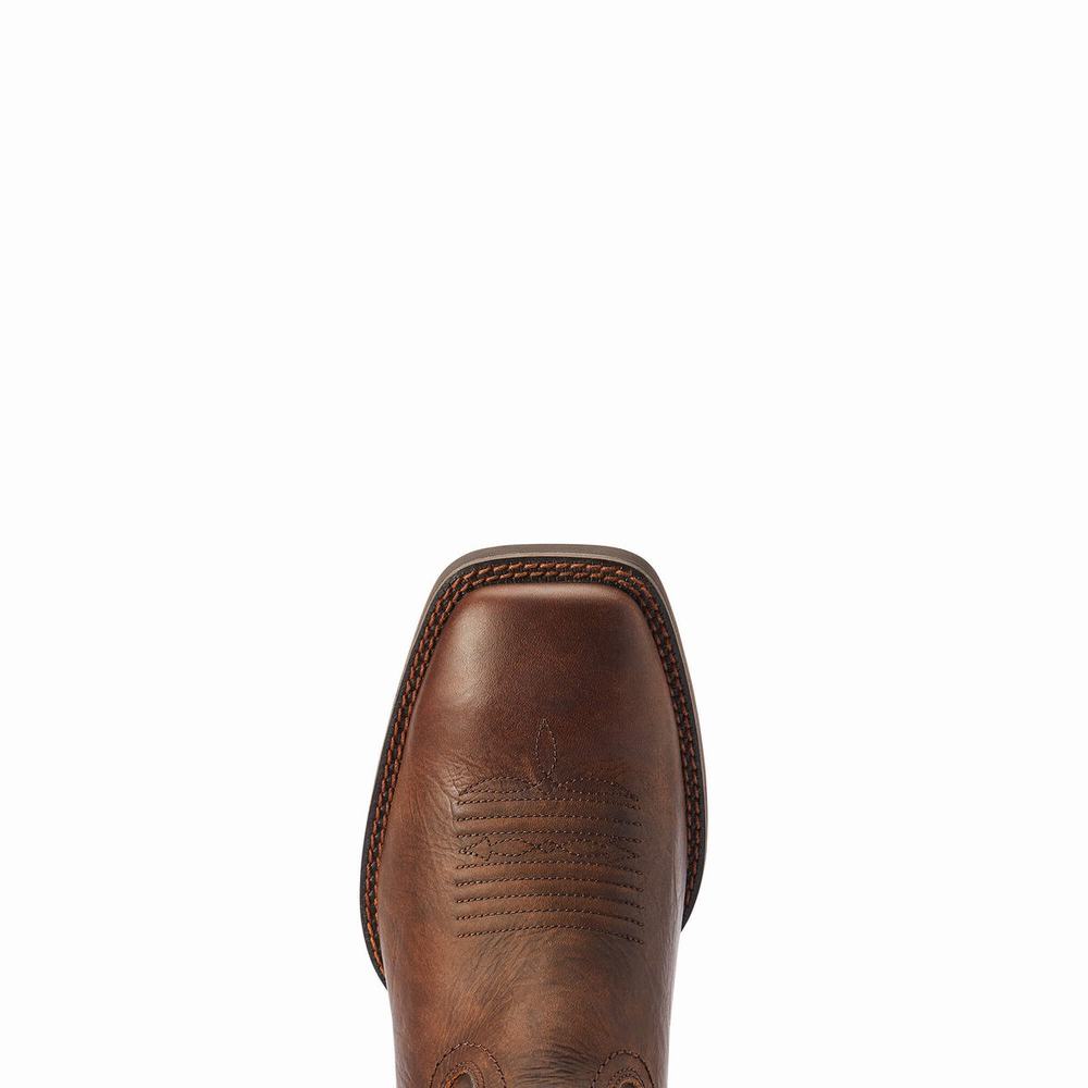 Men's Ariat Sport Rambler Dress Boots Brown | YRUK-89471