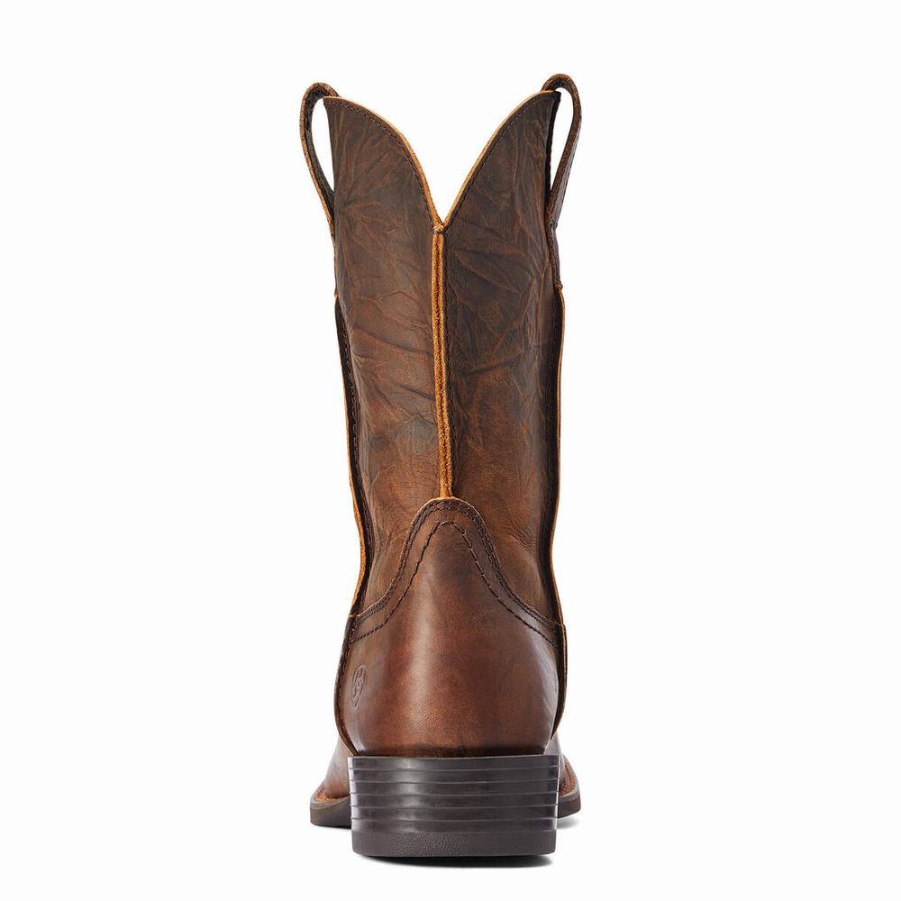 Men's Ariat Sport Rambler Dress Boots Brown | YRUK-89471