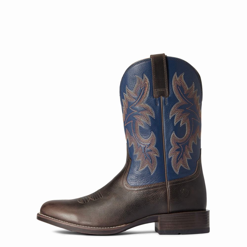 Men's Ariat Stockman Ultra Western Boots Multicolor | HNBR-34612