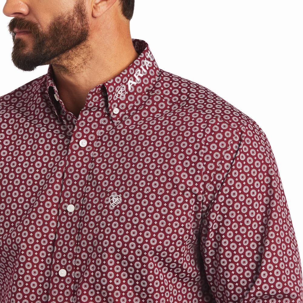 Men's Ariat Team Rhodes Classic Fit Shirts Multicolor | QHUZ-10647