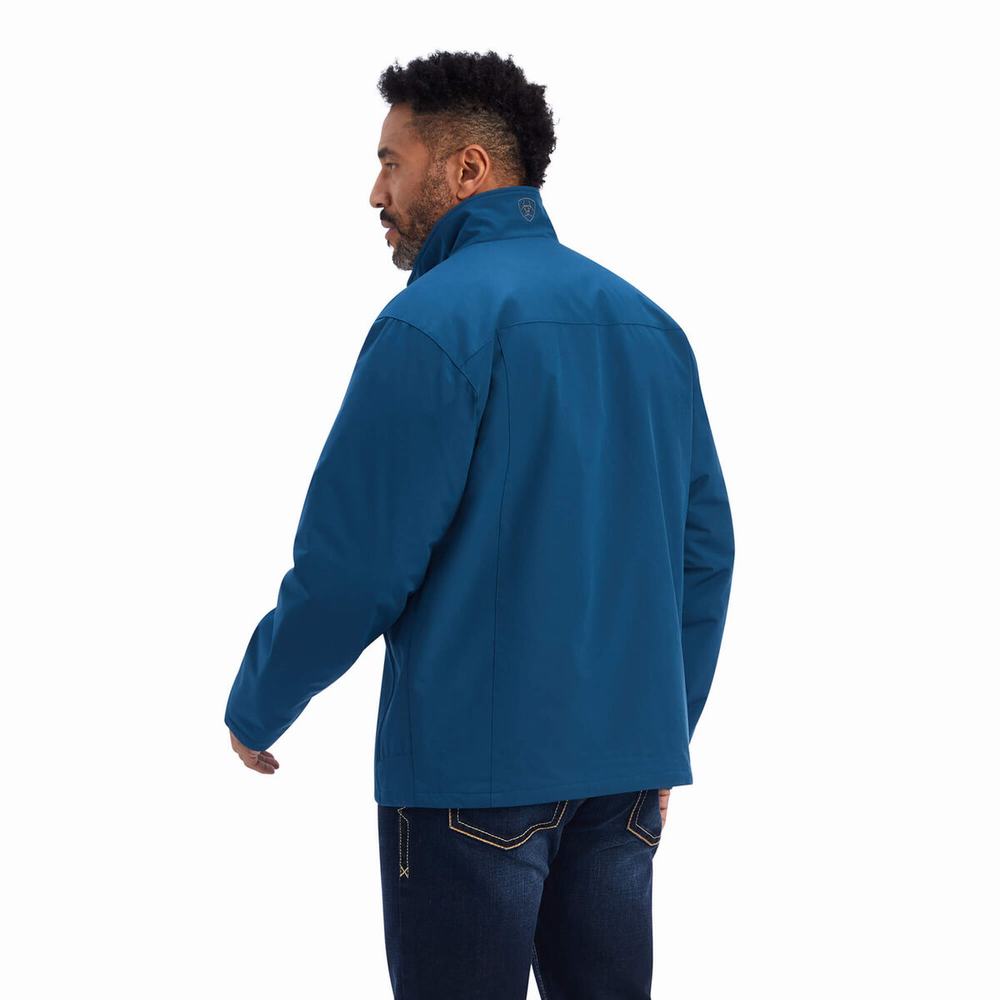 Men's Ariat Tek Flex Jackets Blue | ACDR-61532