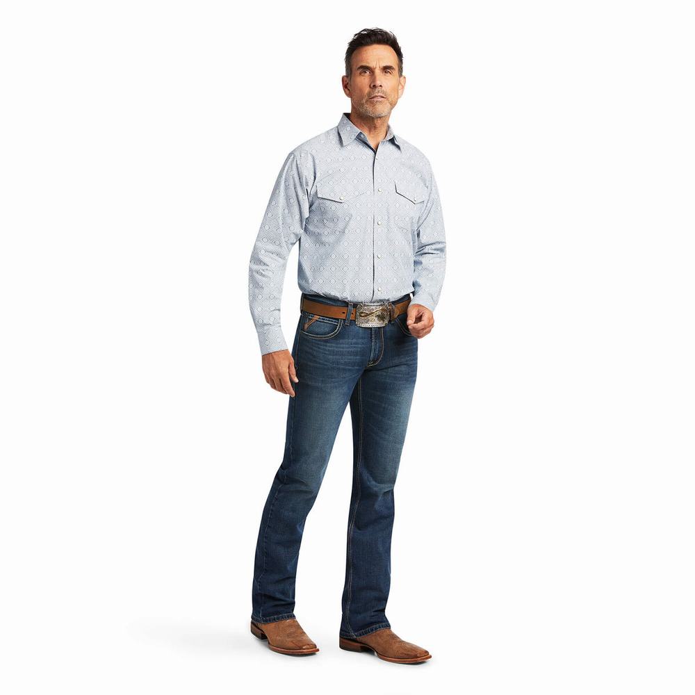 Men's Ariat Tobin Classic Fit Shirts Multicolor | TEKB-73592